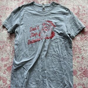 Graphic Grey Tee with Red Print